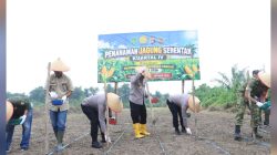 Dukung Asta Cita Presiden, Kapolres Inhil Pimpin Penanaman Jagung Kuartal IV di Tempuling